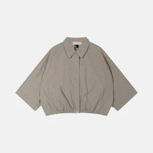wide crinkle jacket