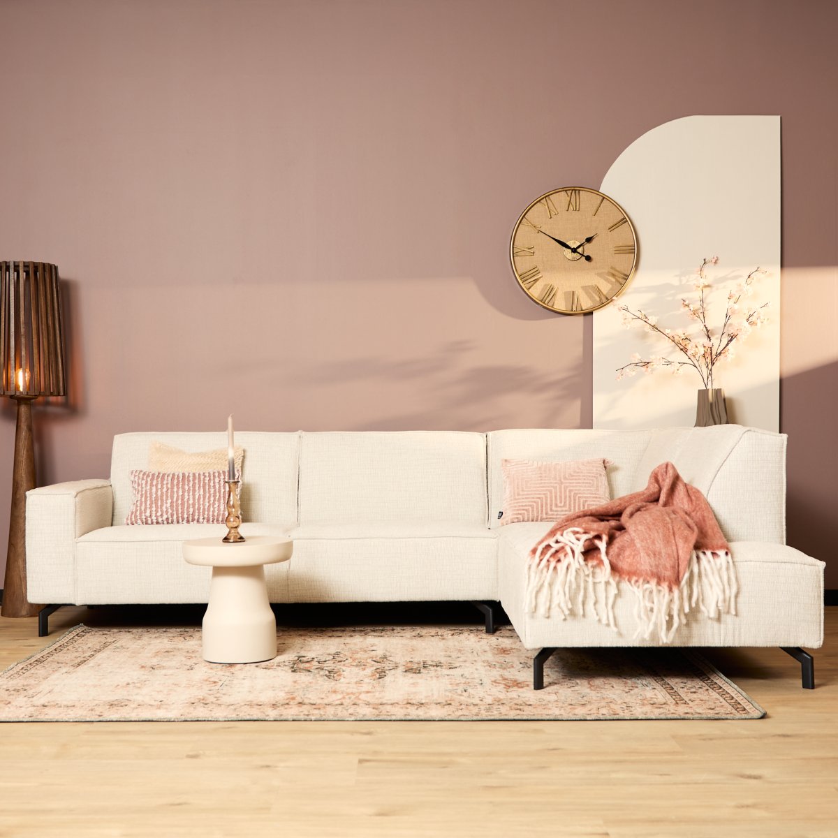 MySofa Floris Hoekbank Baltimore Beige 2,5 zits+Divan Rechts - Afbeelding 5