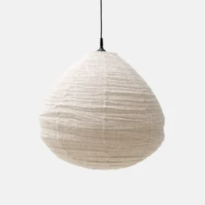 Linnen hanglamp drop beige