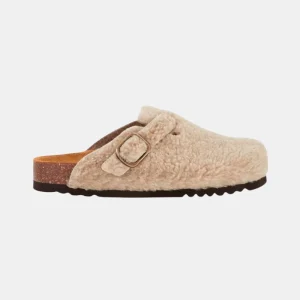 Fae vegan shearling clogs