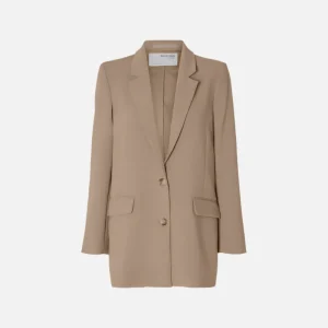 SLFRITA LS RELAXED BLAZER CAMEL MEL NOOS