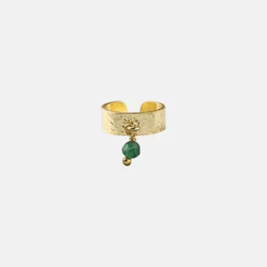 Gemstone Relief Ear Cuff Aventurine
