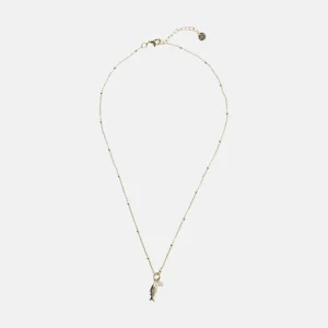Instinct Fish Moonstone Necklace GP