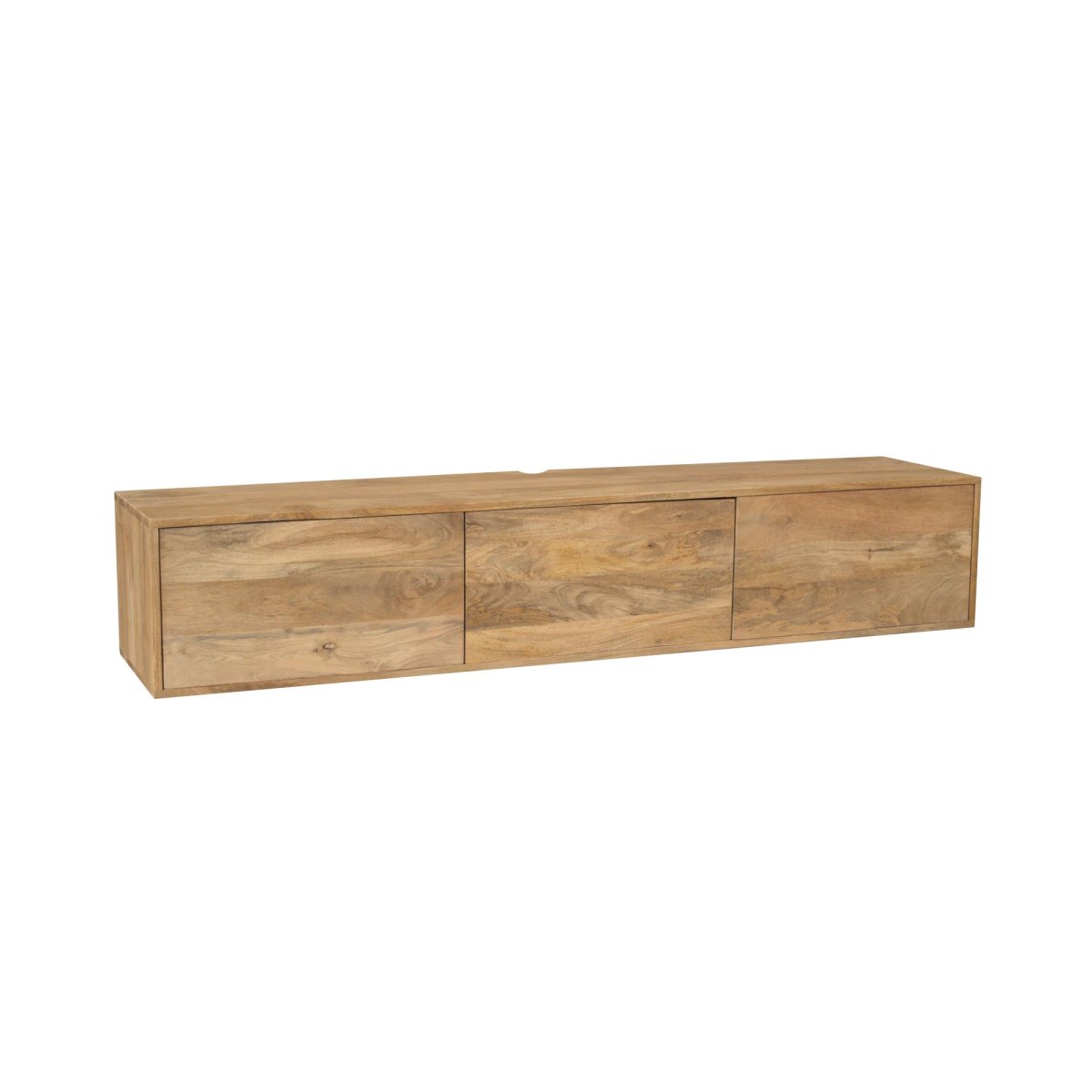 Zwevend tv meubel Vision Licht Mangohout 160 cm - Afbeelding 4