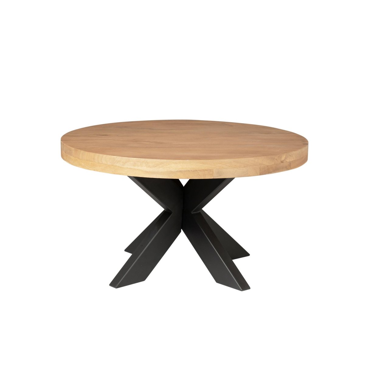 Ronde salontafel Dakota Naturel Mangohout 80 cm - Afbeelding 3