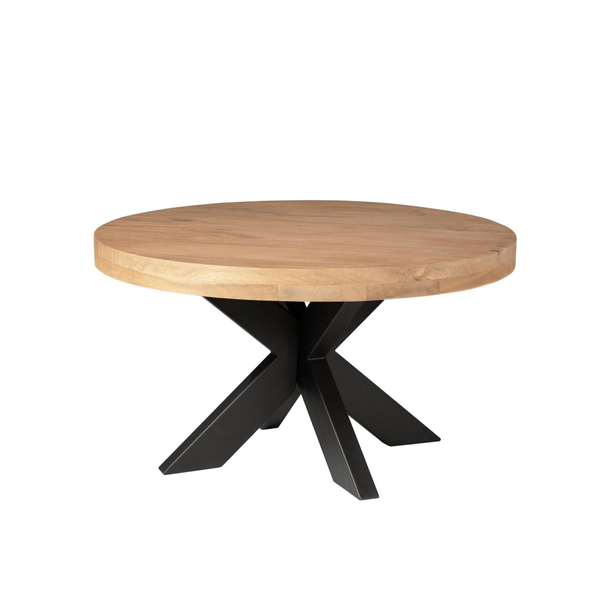 Ronde salontafel Dakota Naturel Mangohout 80 cm - Afbeelding 4