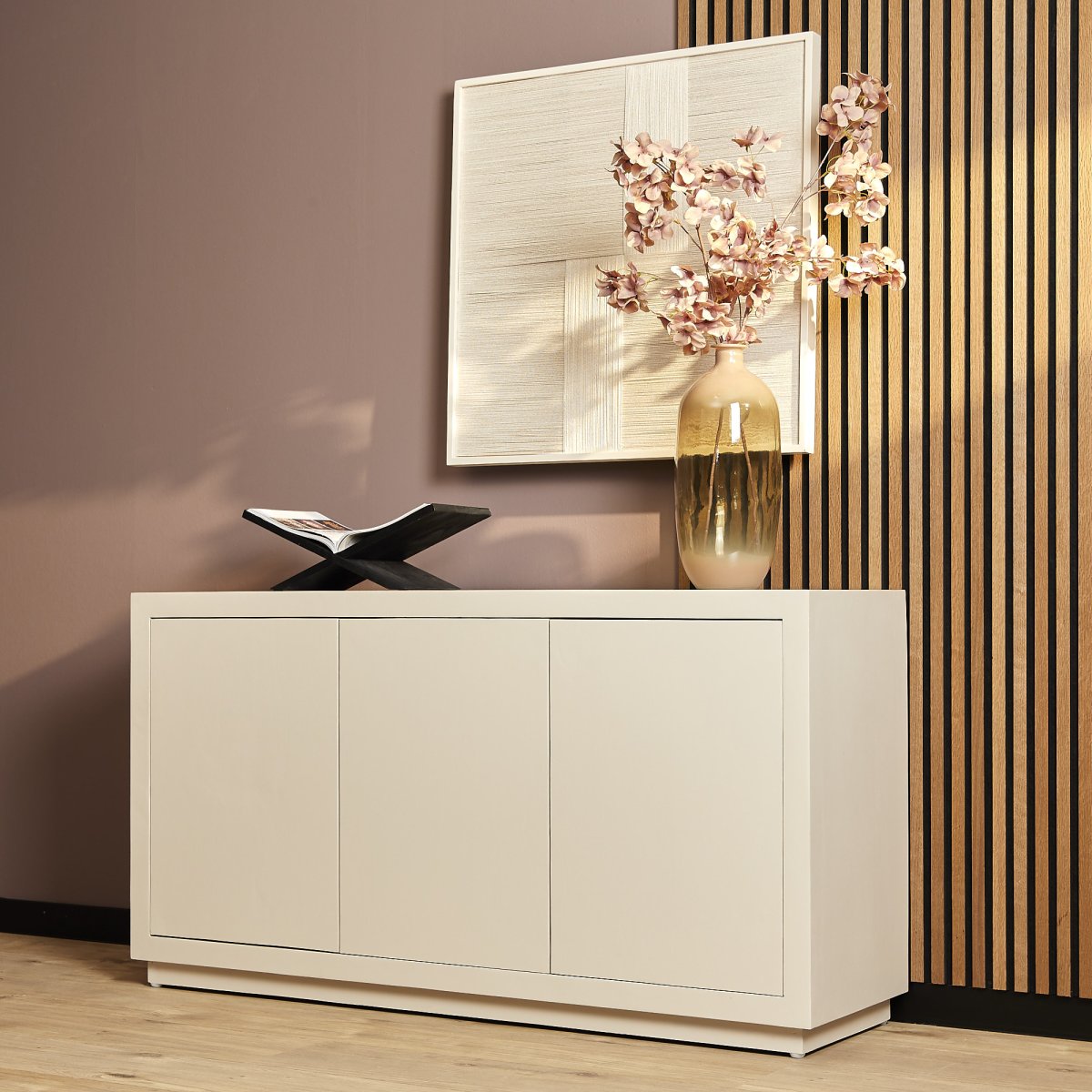 Dressoir Brussel Zand Mangohout 150 cm - Afbeelding 2