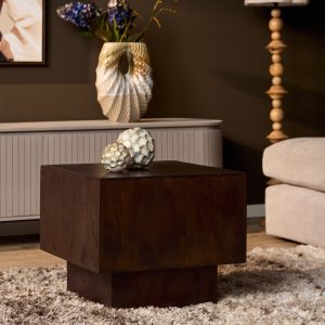 Salontafel Livia Bruin Mangohout 56 cm