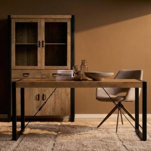 Rechthoekige eettafel Britt Naturel Mangohout 180 cm