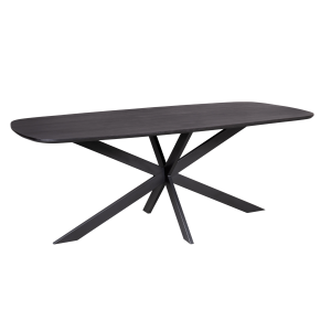 Deens ovale eettafel Elegance Zwart Mangohout 240 cm