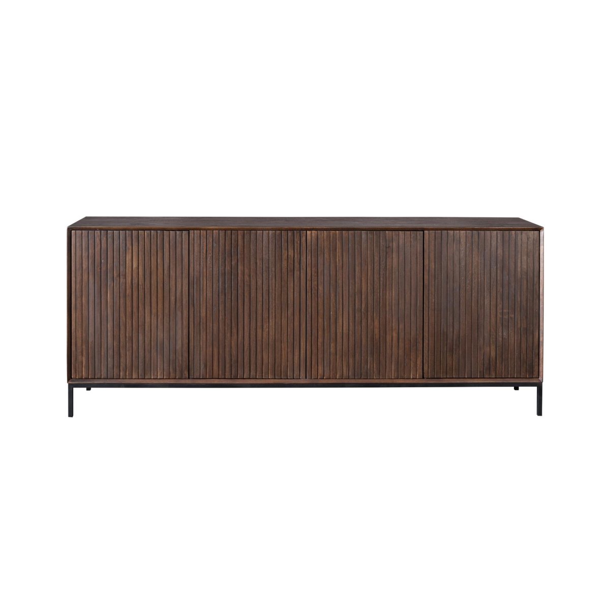 Dressoir Madison Bruin Mangohout 210 cm - Afbeelding 6