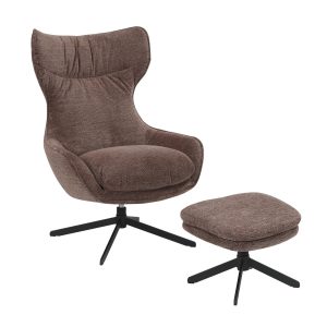 Draaibare fauteuil Olivia Paars