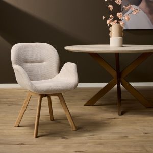 Draaibare eetkamerstoel Jesse Beige