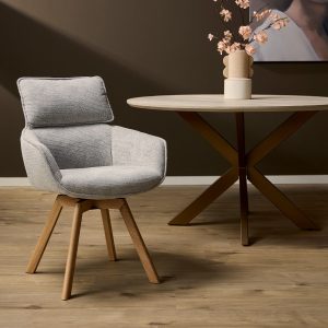 Draaibare eetkamerstoel Jona Taupe