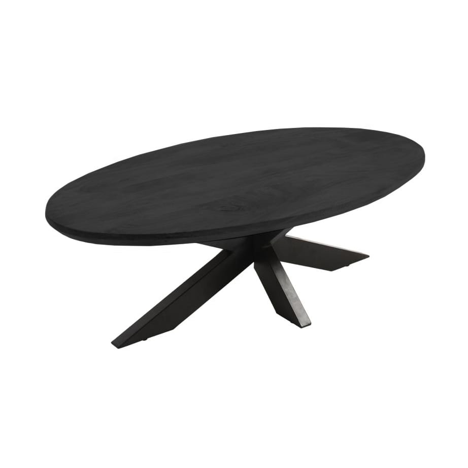 Ovale Salontafel Mango Verjongd 130 cm - Afbeelding 3