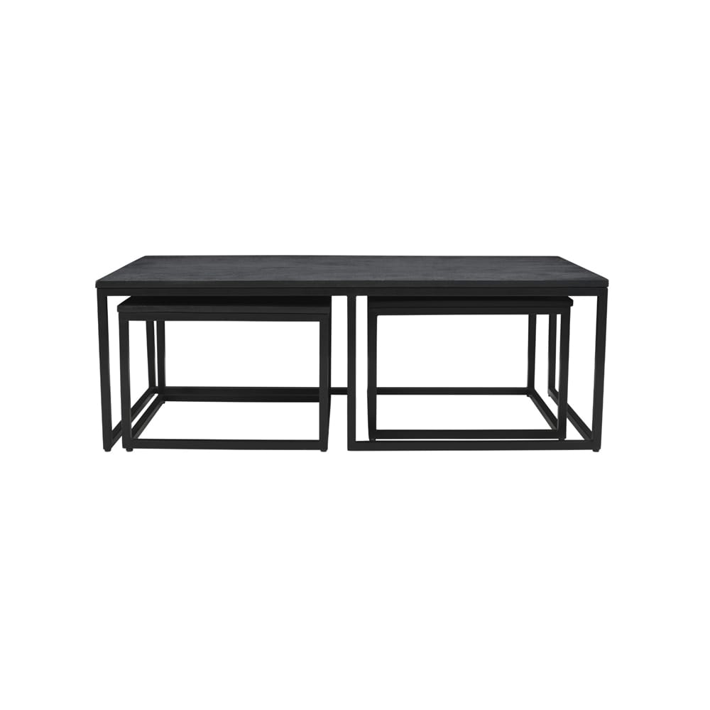 Salontafelset Rectangle Mango 120 cm (set van 3) - Afbeelding 4