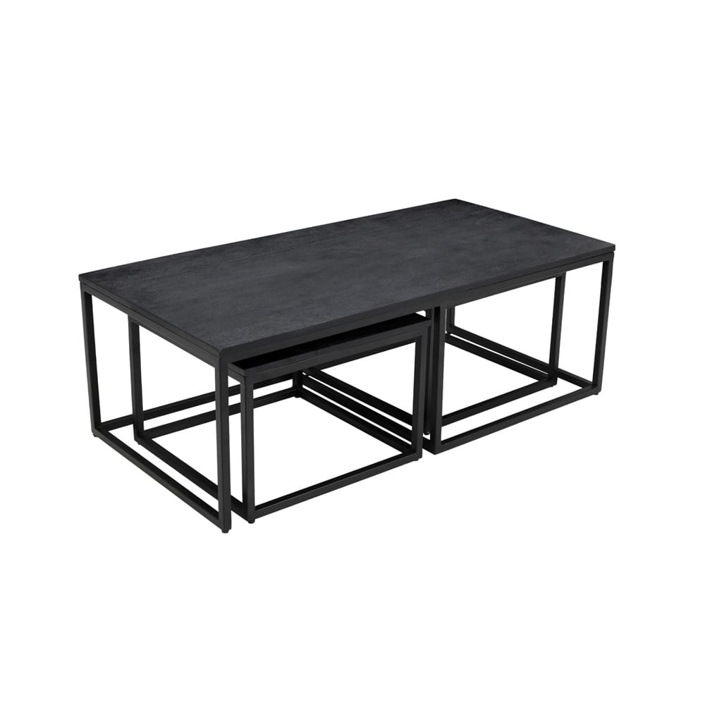 Salontafelset Rectangle Mango 120 cm (set van 3) - Afbeelding 3