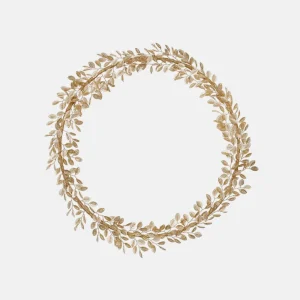 Beaded Wreath Ø36cm Clio Champagne