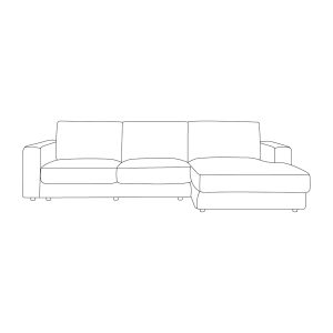 LABEL51 Hoekbanken Valero – Cremona Taupe 24 – Chenille – Loungebank Rechts