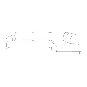 LABEL51 Hoekbanken Merido – Elite Natural 03 – Chenille – Hoekbank Rechts