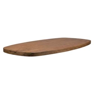 LABEL51 Eetkamertafel Tafelblad Deens Ovaal – Nature Smooth – Mangohout – 240 cm – Deens Ovaal