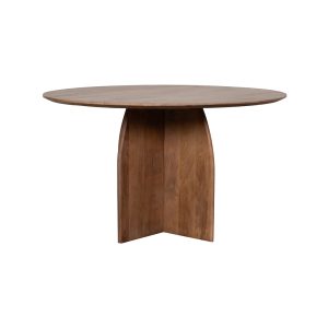 LABEL51 Eetkamertafel Mick – Nature Smooth – Mangohout – 130 cm – Rond
