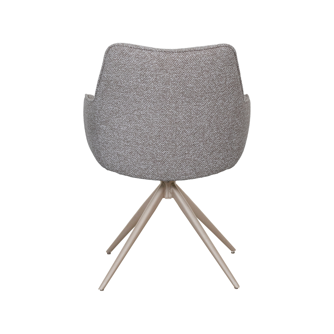 LABEL51 Eetkamerstoel Sawa – Mushroom – Boucle - Afbeelding 6