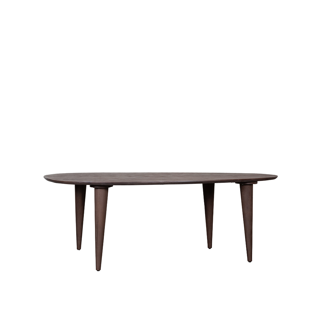 LABEL51 Eetkamertafel Fly – Espresso – Mangohout – 180 cm – Organisch - Afbeelding 2