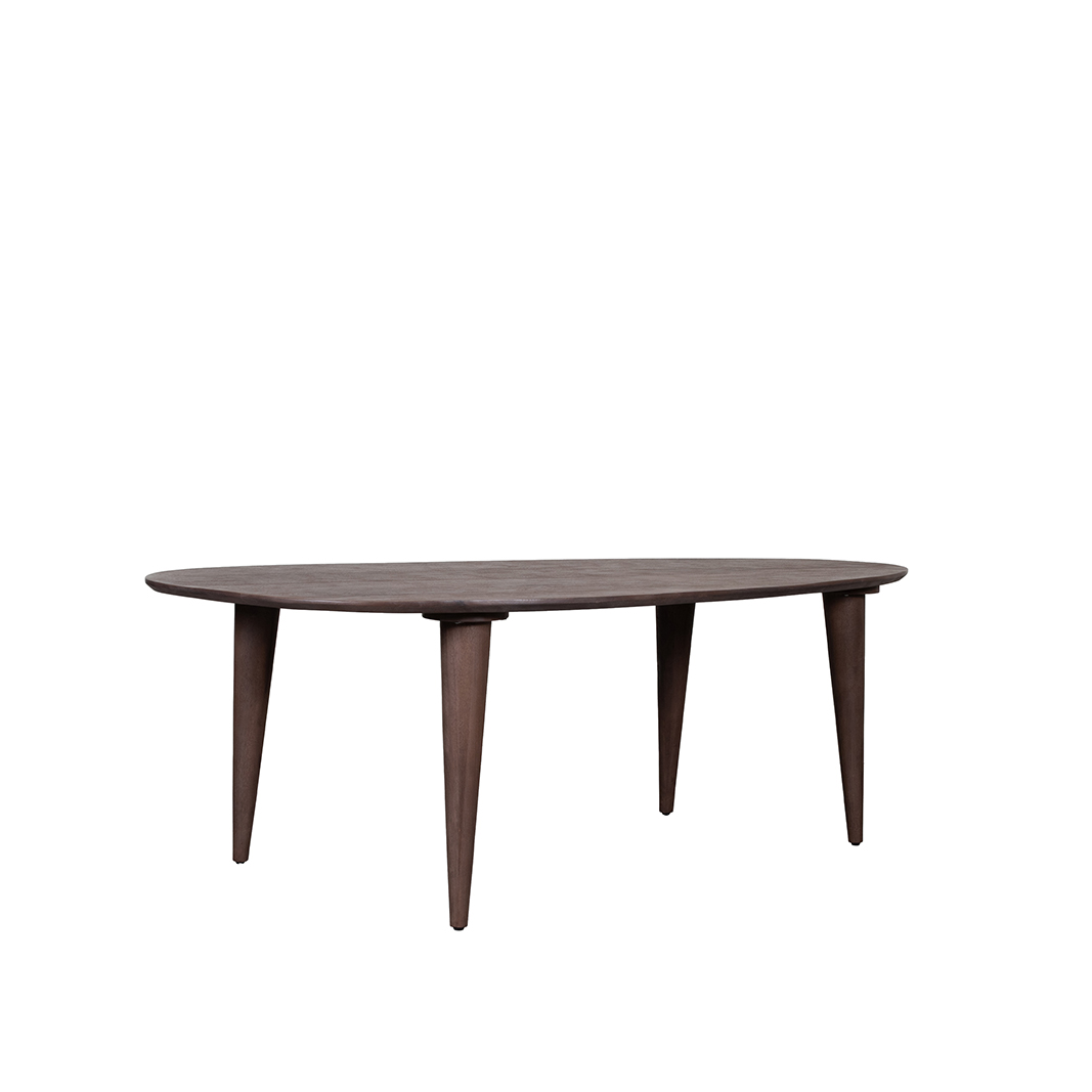 LABEL51 Eetkamertafel Fly – Espresso – Mangohout – 180 cm – Organisch - Afbeelding 3