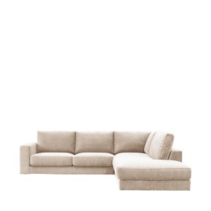 LABEL51 Hoekbank Valero – Naturel – Chenille – Rechts Voorstaand