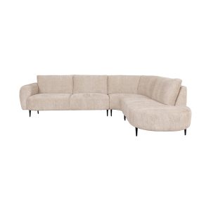 LABEL51 Hoekbanken Morato – Naturel – Velours – Hoekbank Rechts