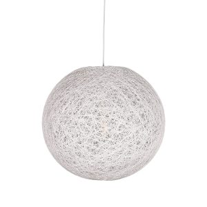 LABEL51 Hanglamp Twist – Wit – Vlas – L