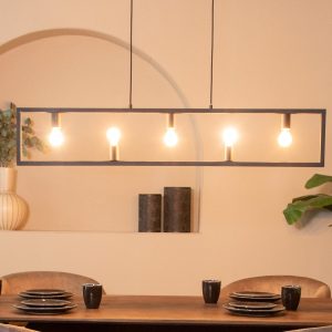 LABEL51 Hanglamp Quadrato – Zwart – Metaal – Hanglamp