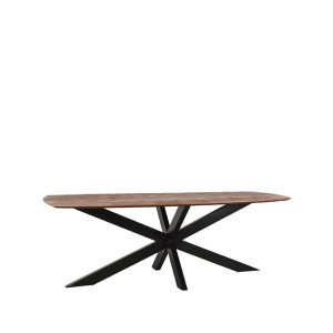 LABEL51 Eetkamertafel Zane – Espresso – Mangohout – 220 cm