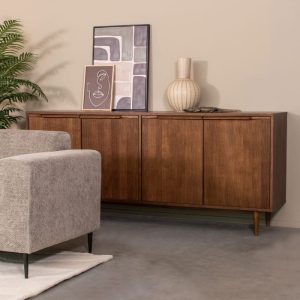 LABEL51 Dressoir Jule – Walnoot – Eiken – 200 cm