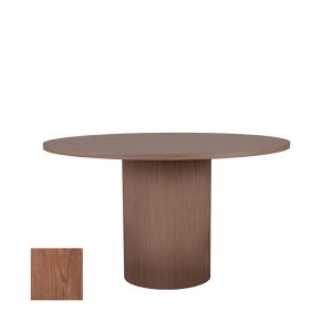 LABEL51 Eetkamertafel Oliva – Walnoot – Eiken – 130 cm – Rond