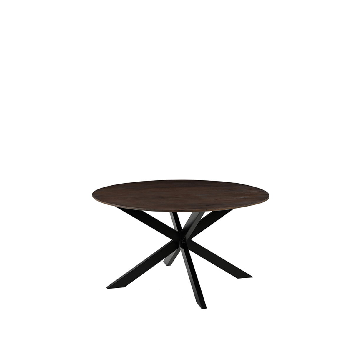 LABEL51 Eetkamertafel Otis – Espresso – Mangohout – 130 cm – Rond - Afbeelding 3