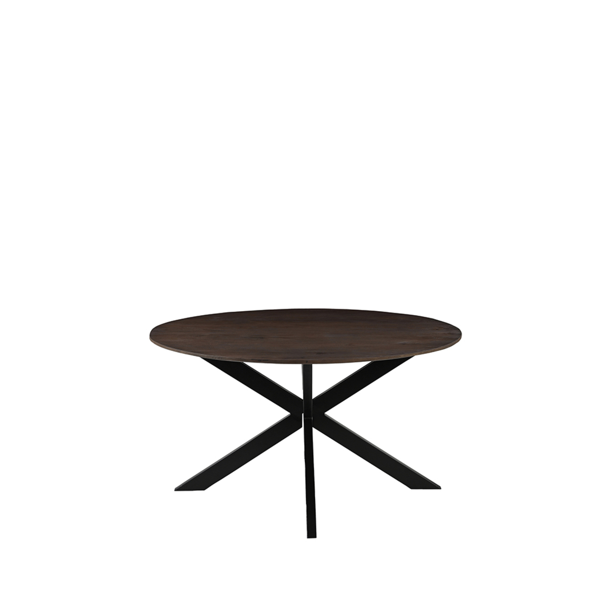 LABEL51 Eetkamertafel Otis – Espresso – Mangohout – 130 cm – Rond - Afbeelding 4