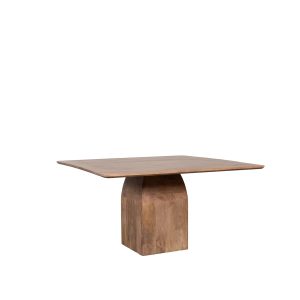 LABEL51 Eetkamertafel Ingo – Nature Smooth – Mangohout – 130 cm – Vierkant