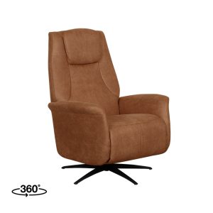 LABEL51 Fauteuil Stockholm – Cognac – Kunstleder – 1-Motorig