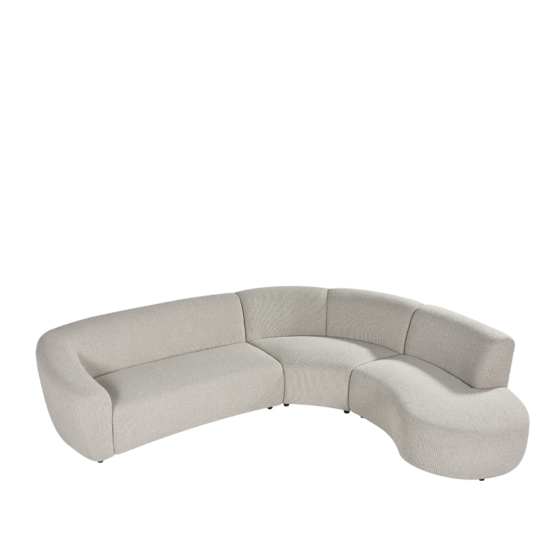 LABEL51 Hoekbank Florence – Naturel – Boucle – Hoekbank Rechts - Afbeelding 3