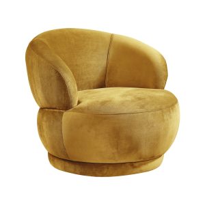 LABEL51 Fauteuil Lobby – Oker – Velvet – 1-Zits
