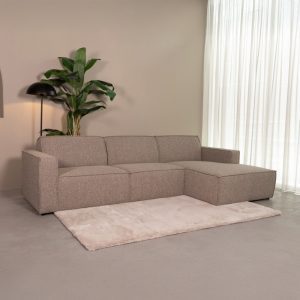LABEL51 Hoekbank Kay – Mushroom Royal Boucle – Boucle – Loungebank Rechts