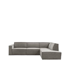 LABEL51 Hoekbank Kay – Mushroom Royal Boucle – Boucle – Hoekbank Rechts