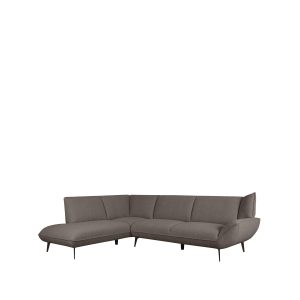 LABEL51 Hoekbank Pesaro – Bruin – Boucle – Hoekbank Links